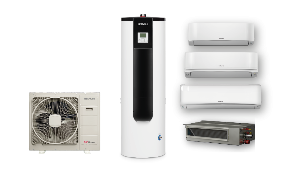 Hitachi airHome Triple C — système 3-en-1 chauffage, climatisation, eau chaude sanitaire